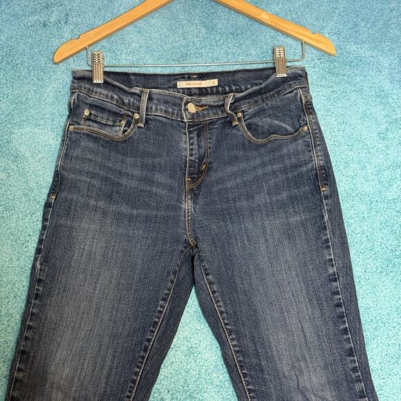 Levi's 505 Jeans Women's Size 28x30 Blue Denim Mid Rise Straight Leg - Picture 3 of 14